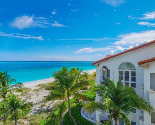 mansions-resort-grace-bay-beach-turks-caicos-drone view