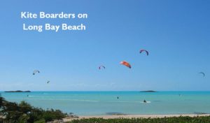 Living in Long Bay, Turks and Caicos Islands kite boarders