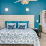 crystal-sands-luxury- beachfront-villa-turks-caicos-real-estate-blue bedroom