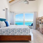 beachfront-sunrise-villa-turks-caicos-upper level master suite bedroom