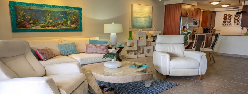 grace-bay-beach-condo-ocean-club-west-suite-513-living area