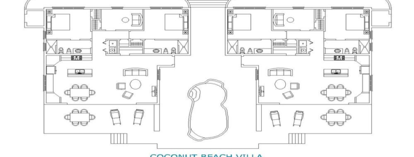 coconut-beach-villa-turks-caicos site plan of property