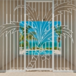 coconut-beach-villa-turks-caicos view of entrance to pool
