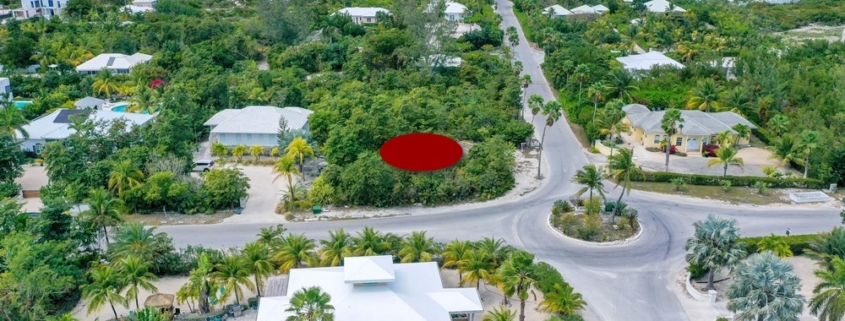 leeward-villa-site-turks-caicos-land-for-sale-drone view showing location and beach access