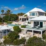 three-cays-villa-turtle tail bristol hill drone view of back exterior