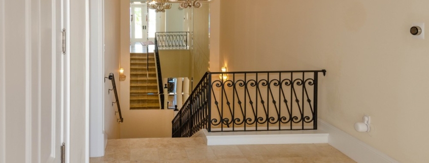 leeward-waterfront-estate-villa-penn-sawyer-luxury-real-estate-turks-caicos entrance to upper level stairs