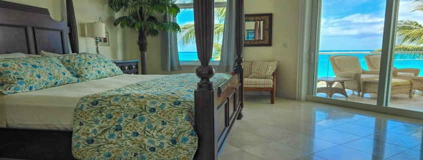 pinnacle-suite-303-3-bed-grace-bay-beachfront-condo primary bedroom view