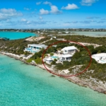 three-cays-villa-turtle-tail-drone view from ocean
