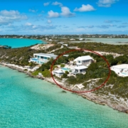 three-cays-villa-turtle-tail-drone view from ocean
