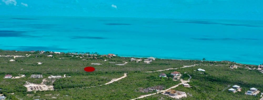 turks-caicos-land-long-bay lot on long bay highway close to marina drone view