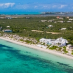 turks-caicos-land-long-bay beach drone view