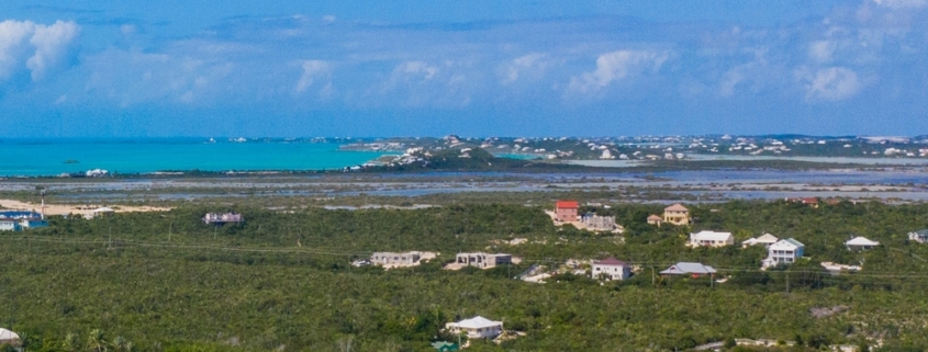 turks-caicos-land-long-bay beach drone view