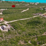 turks-caicos-land-long-bay lot on long bay highway close to marina drone view