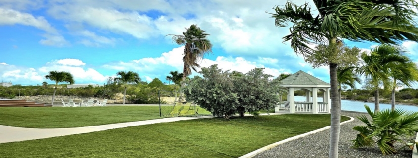 waterfront-turks-caicos-homes-for-sale-palm-point exterior view gazebo