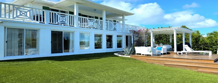 waterfront-turks-caicos-homes-for-sale-palm-point exterior of home