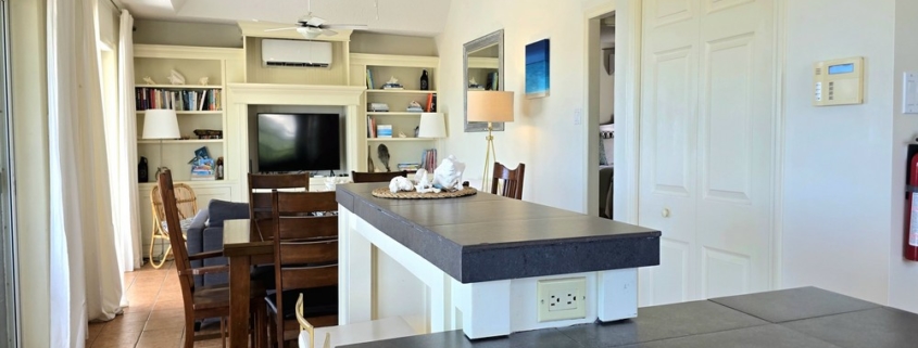 waterfront-turks-caicos-homes-for-sale-palm-point-upper level apartment kitchen island view
