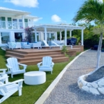 waterfront-turks-caicos-homes-for-sale-palm-point-seating area and firepit view