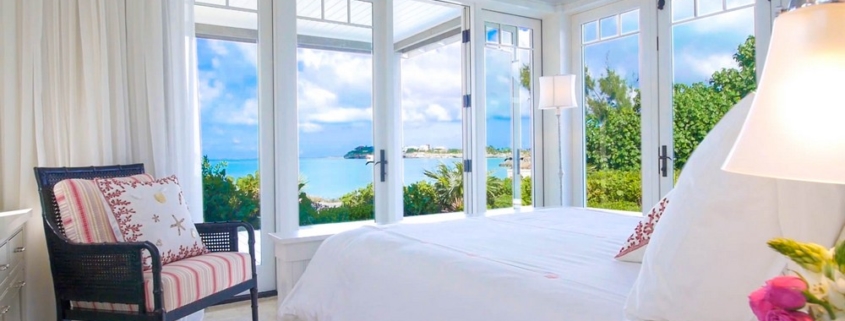 providenciales-oceanfront-home-chalk-sound ocean view primary bedroom suite