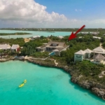 providenciales-oceanfront-home-chalk-sound drone view of property showing location