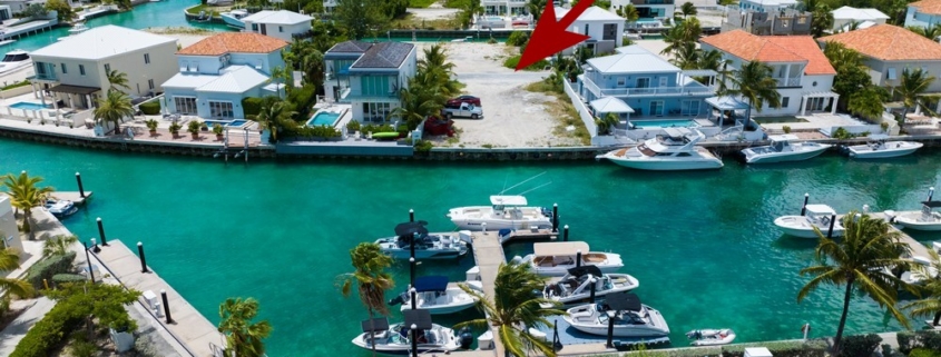 kira-isles-providenciales-canal-front-residential-site-lot 156 leeward view