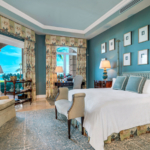 pinnacle-luxury-grace-bay-beachfront-condominium-suite105-primary bedroom suite