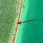 west-caicos-beachfront-land-google map showing beach frontage