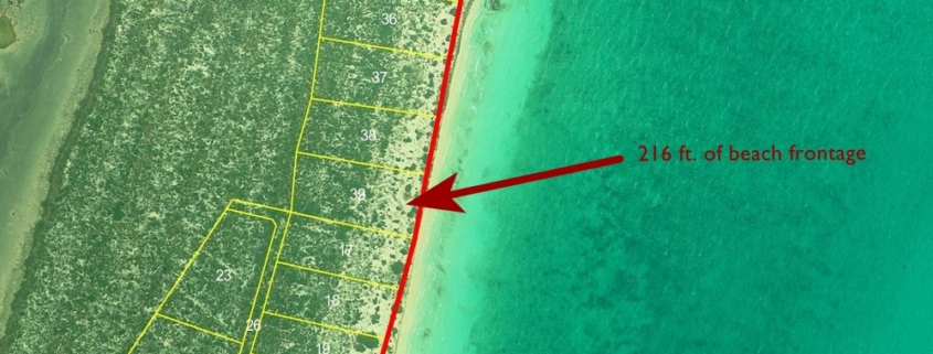 west-caicos-beachfront-land-google map showing beach frontage