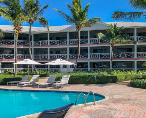 ocean-club-penthouse-condo-building I and pool view