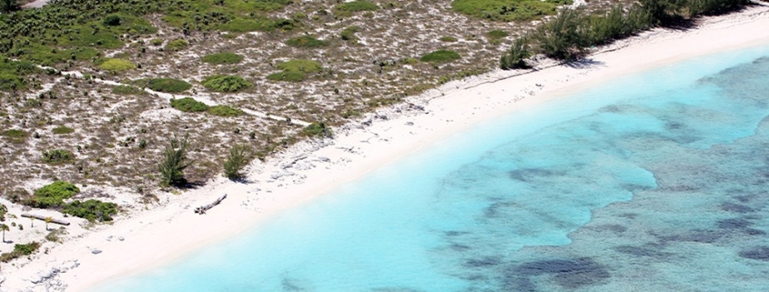 north-caicos-turks-caicos-beachfront-lot-pumpkin-bluff drone view of beach