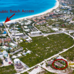 turks-caicos-grace-bay-townhome showing location and distance to beach