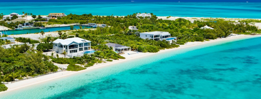 beachfront-sunrise-villa-turks-caicos-real-estate-drone view