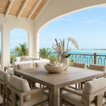 Virtually staged balcony Sunrise Villa, Turks and Caicos
