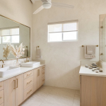 Virtually staged bathroom Sunrise Villa, Turks and Caicos