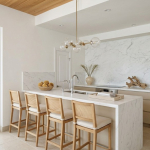 Virtually staged kitchen Sunrise Villa, Turks and Caicos