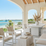 Virtually staged balcony Sunrise Villa, Turks and Caicos