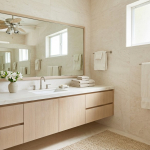 Virtually staged bathroom Sunrise Villa, Turks and Caicos