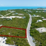 one-acre-long-bay-home-site-drone view with property boundary outline