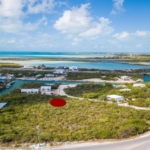 turks-caicos-canal-front-discovery-bay-drone view from road