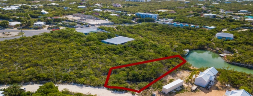 turks-caicos-canal-front-discovery-bay-lot-outlined view
