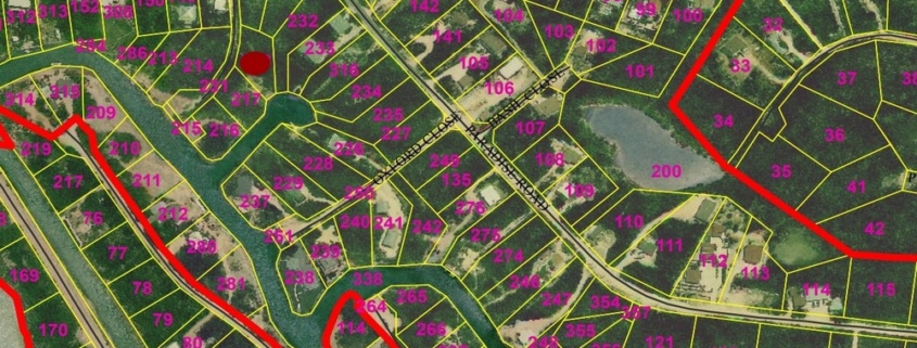 turks-caicos-canal-front-discovery-bay-lot-cadastral map view