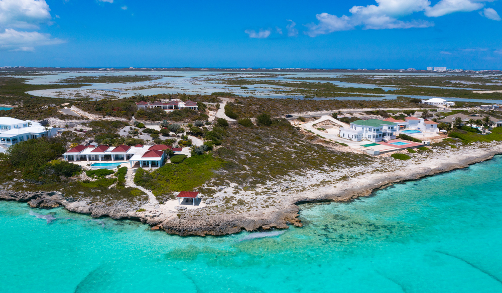 turks-caicos-oceanfront-real-estate-turtle-tail-drone-view-shoreline
