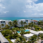 Le-Vele-suite-301-grace-bay-beachfront-drone view of resort