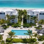 Le-Vele-suite-301-grace-bay-beachfront-drone view of development
