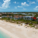 Le-Vele-suite-301-grace-bay-beachfront-drone view showing location