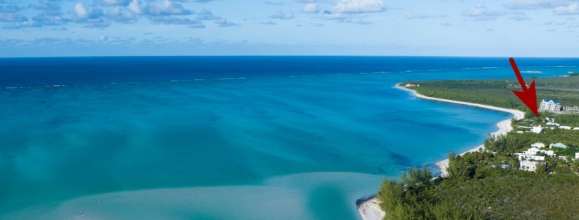 north-caicos-beachfront-villa-site-drone view