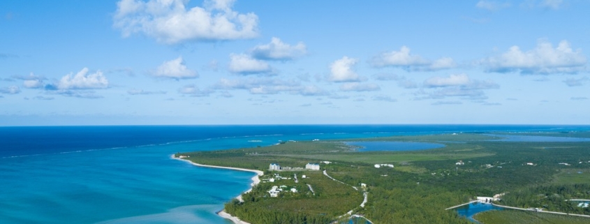 north-caicos-beachfront-villa-site-drone view