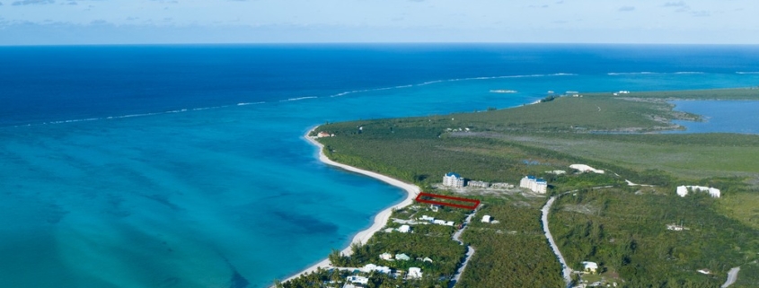 north-caicos-beachfront-villa-site-drone view