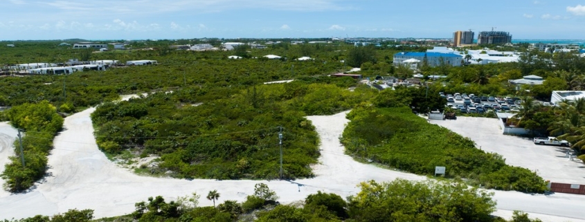 drone view grace-bay-commercial-land next to Graceway gourmet
