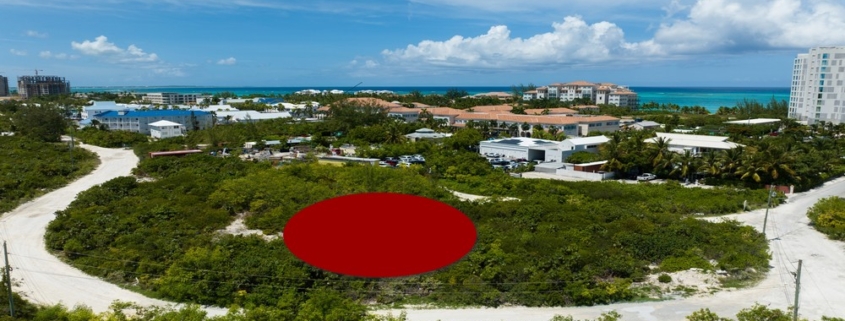 drone view grace-bay-commercial-land next to Graceway gourmet