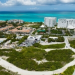 drone view grace-bay-commercial-land next to Graceway gourmet